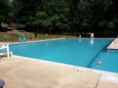 Remodeled concrete pool at 4-H Center in Columbiana, Al 