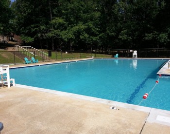 Remodeled concrete pool at 4-H Center in Columbiana, Al