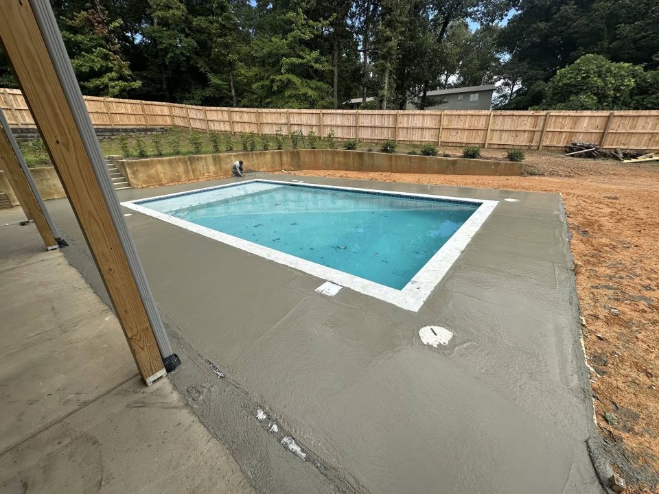 New Pool with Concrete Deck – Moody, AL