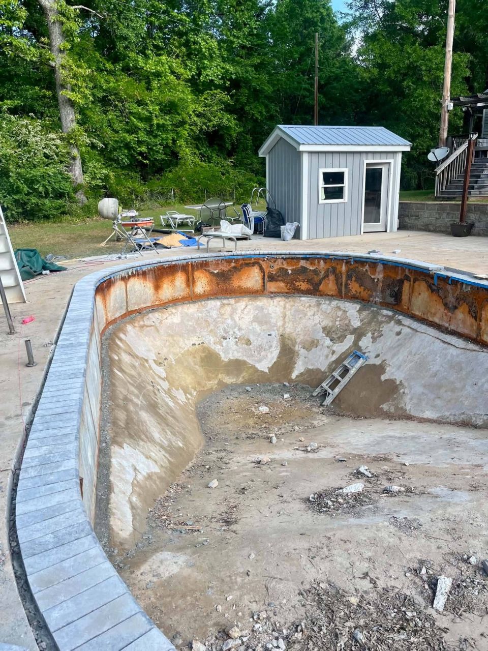 Liner Replacement with Slide – Birmingham, AL – before