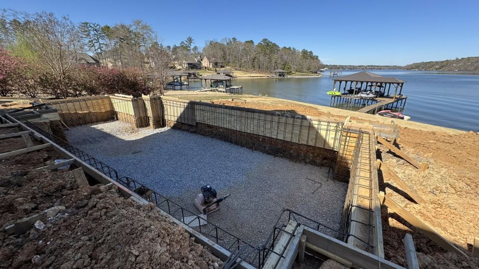 Lakefront Pool Build on Logan Martin Lake