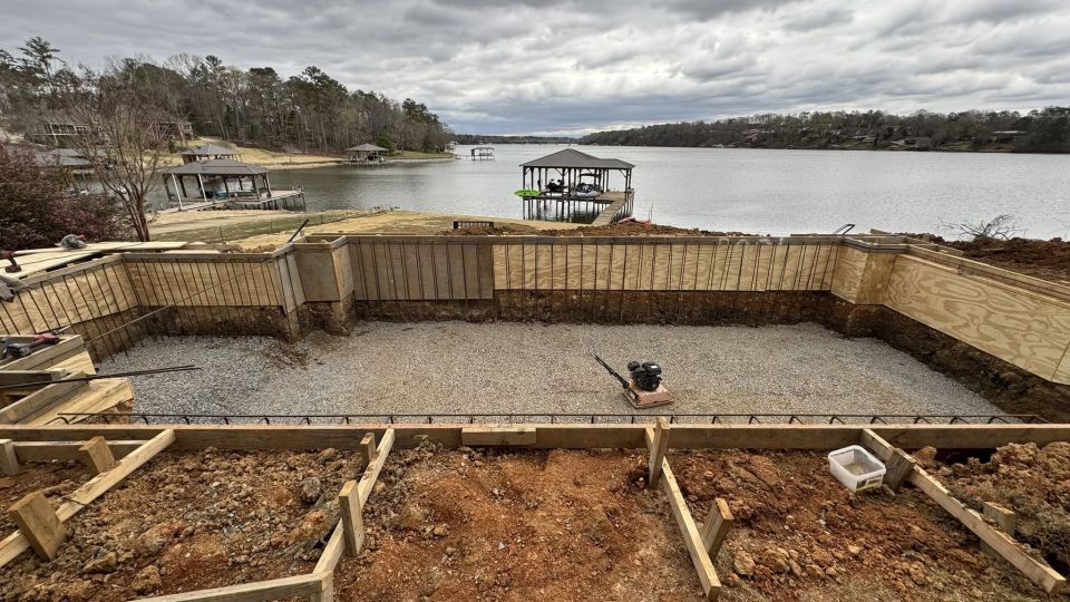 Lakefront Pool Build on Logan Martin Lake