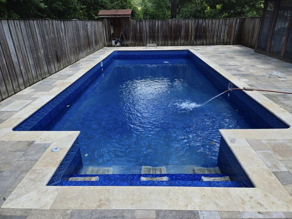 Liner Replacement with Travertine – Birmingham, AL
