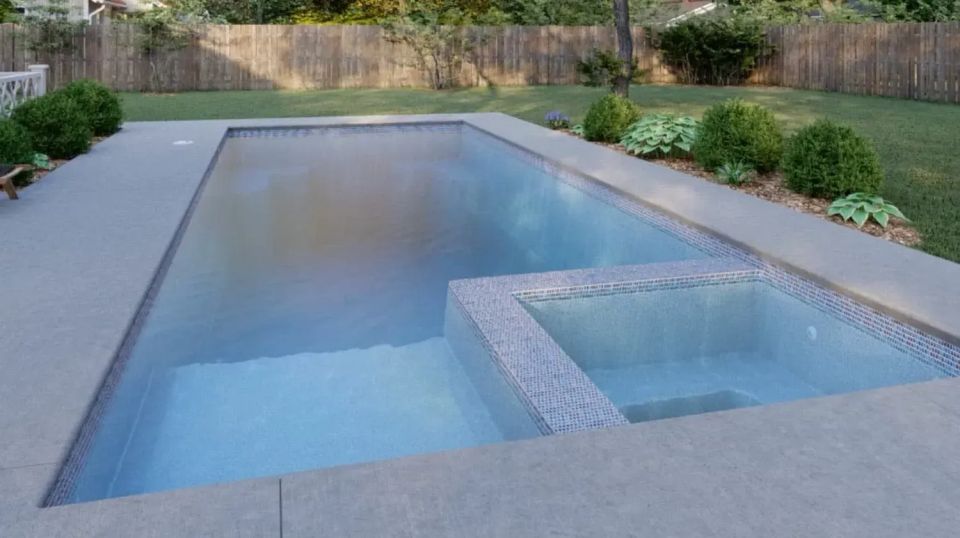 Latham Astoria 14 fiberglass pool