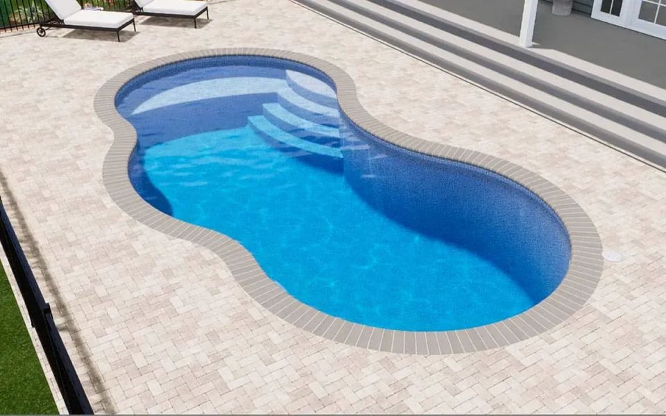 Latham Coral 16 fiberglass pool