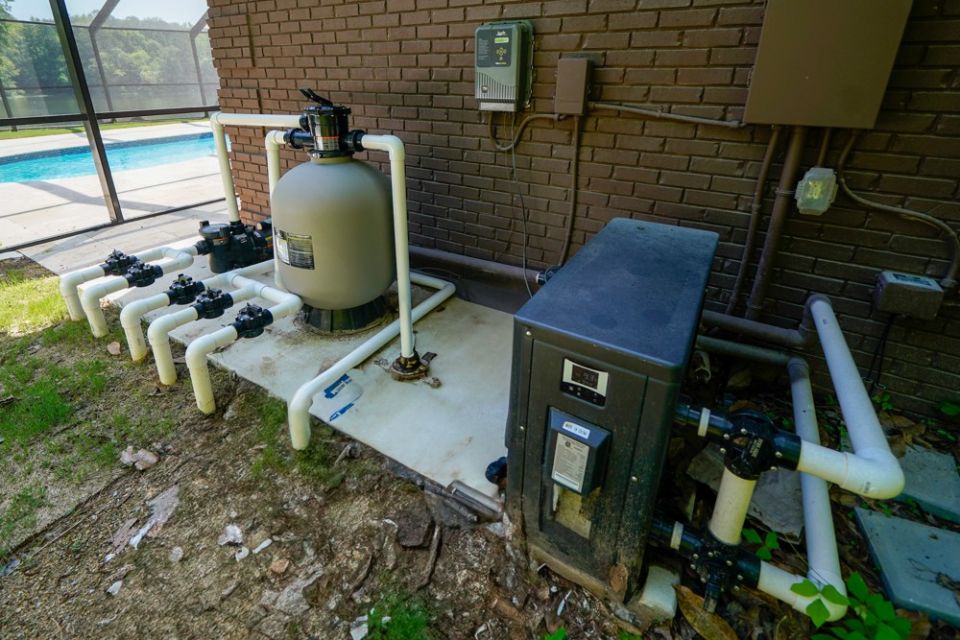 Screened Fiberglass Pool – Clanton, AL