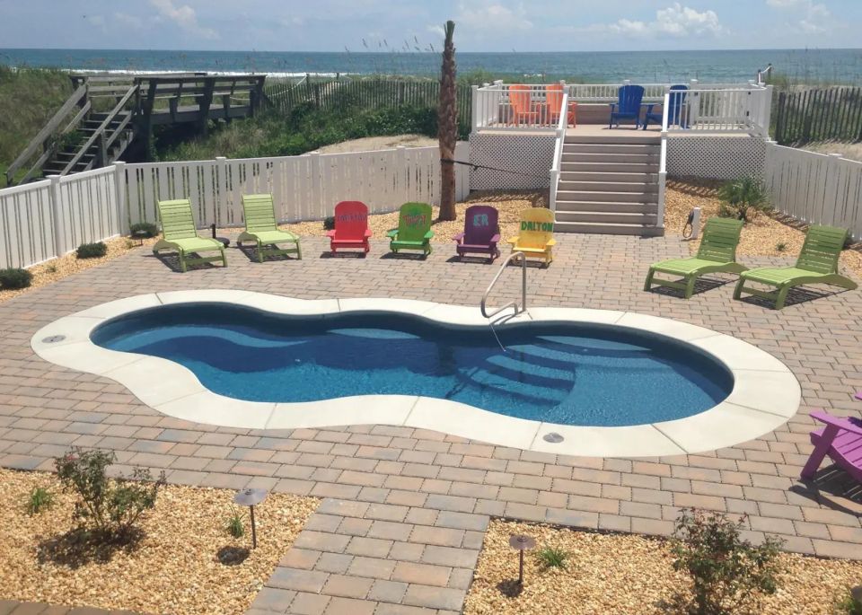 Latham Axiom 12 fiberglass pool