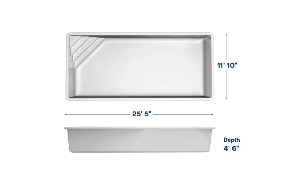 Latham Delray fiberglass pool