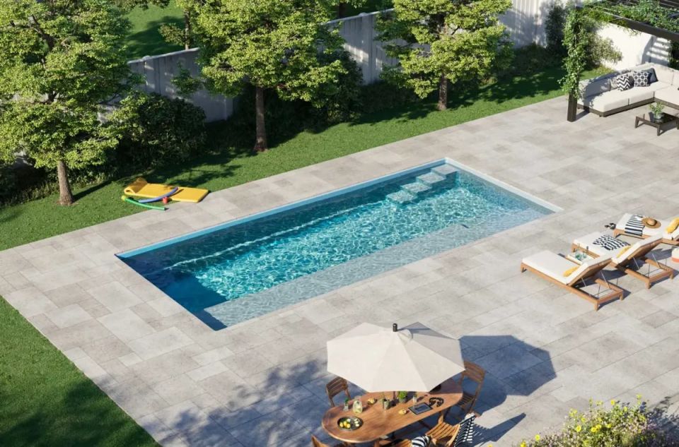 Latham Providence 14 fiberglass pool