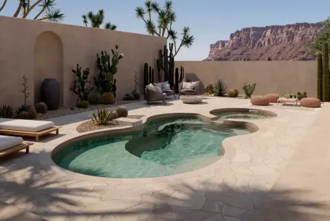 Latham Axiom 12 Deluxe fiberglass pool