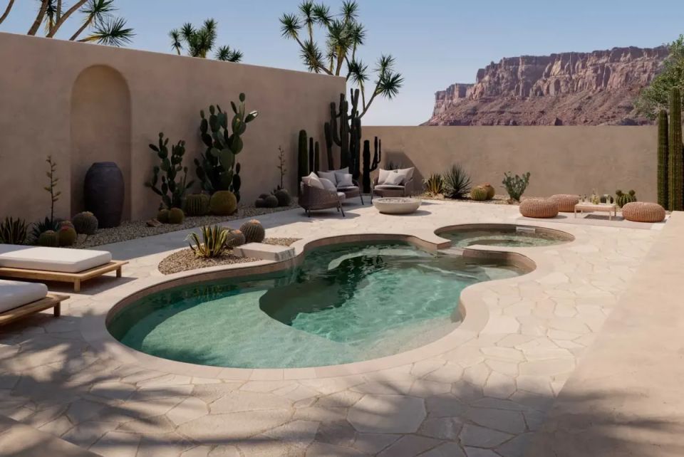 Latham Axiom 12 Deluxe fiberglass pool