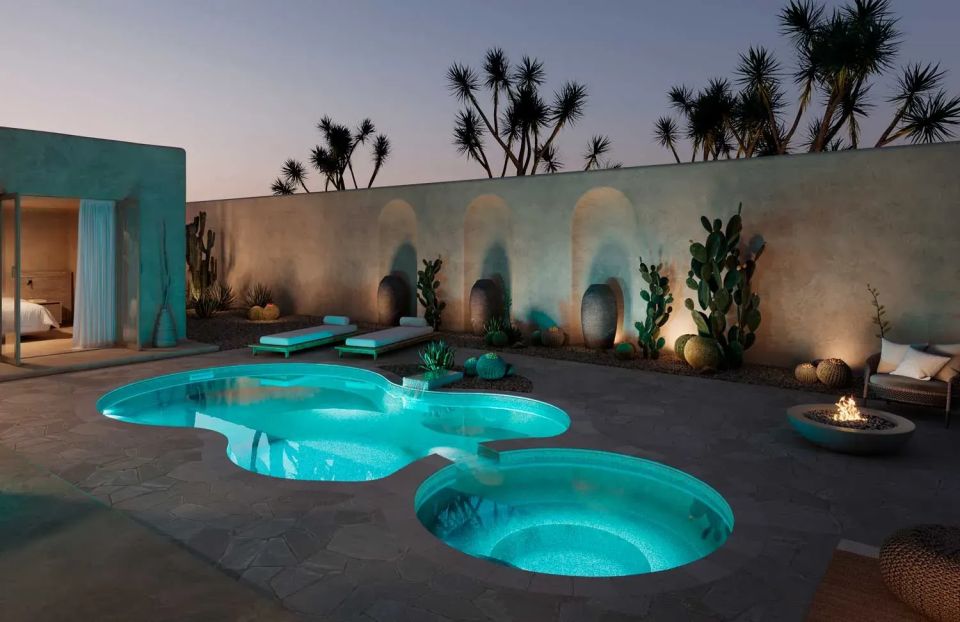 Latham Axiom 12 Deluxe fiberglass pool