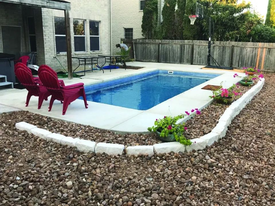 Latham Delray fiberglass pool